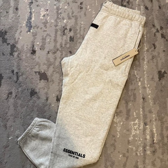 Essentials Other - BRAND NEW Essentials Fear of God Cuffed Light Oatmeal Sweatpants (AUTHENTIC)